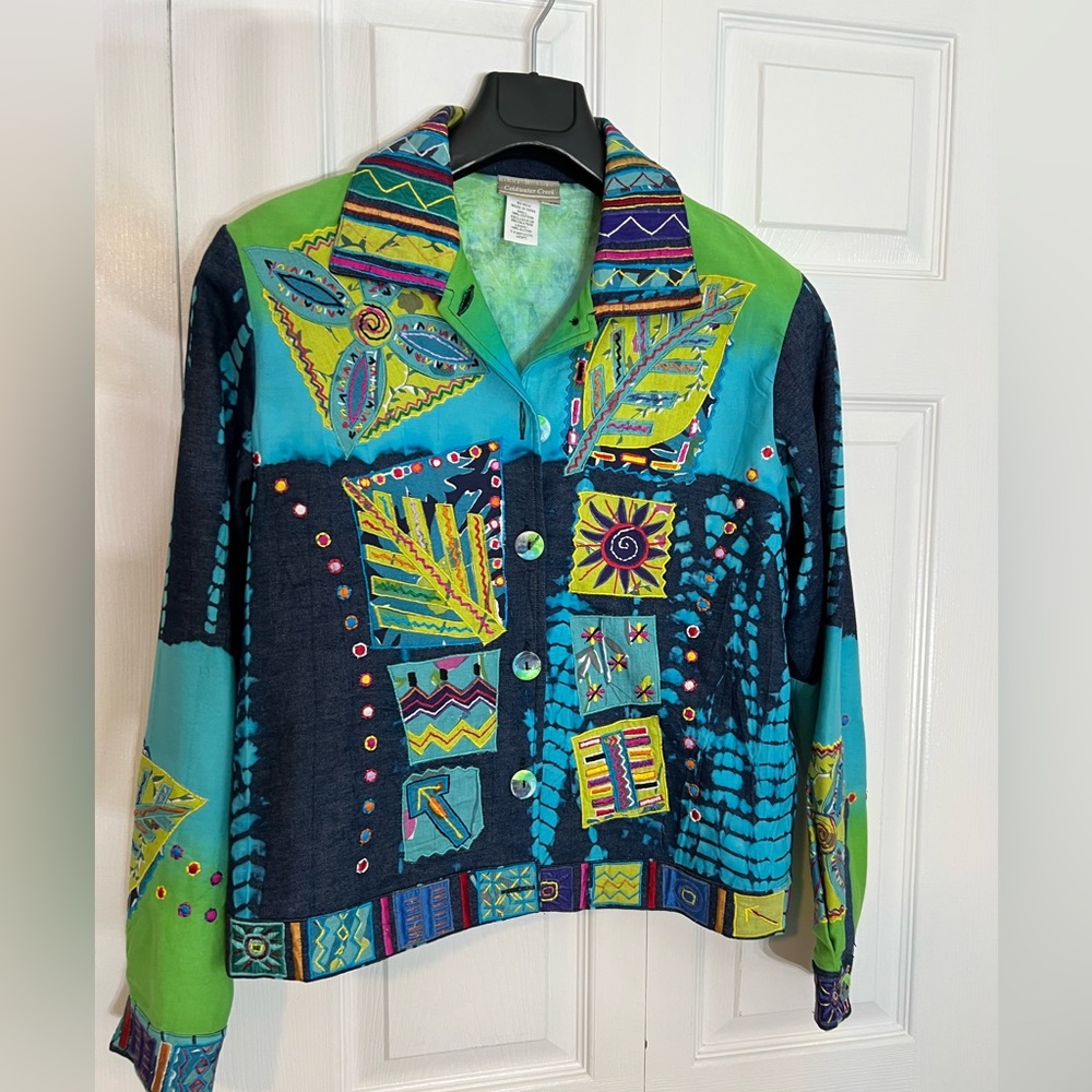 Coldwater Creek multi color jacket size MED